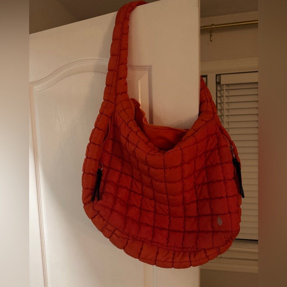 FP Movement Orange Quilted Shoulder Bag